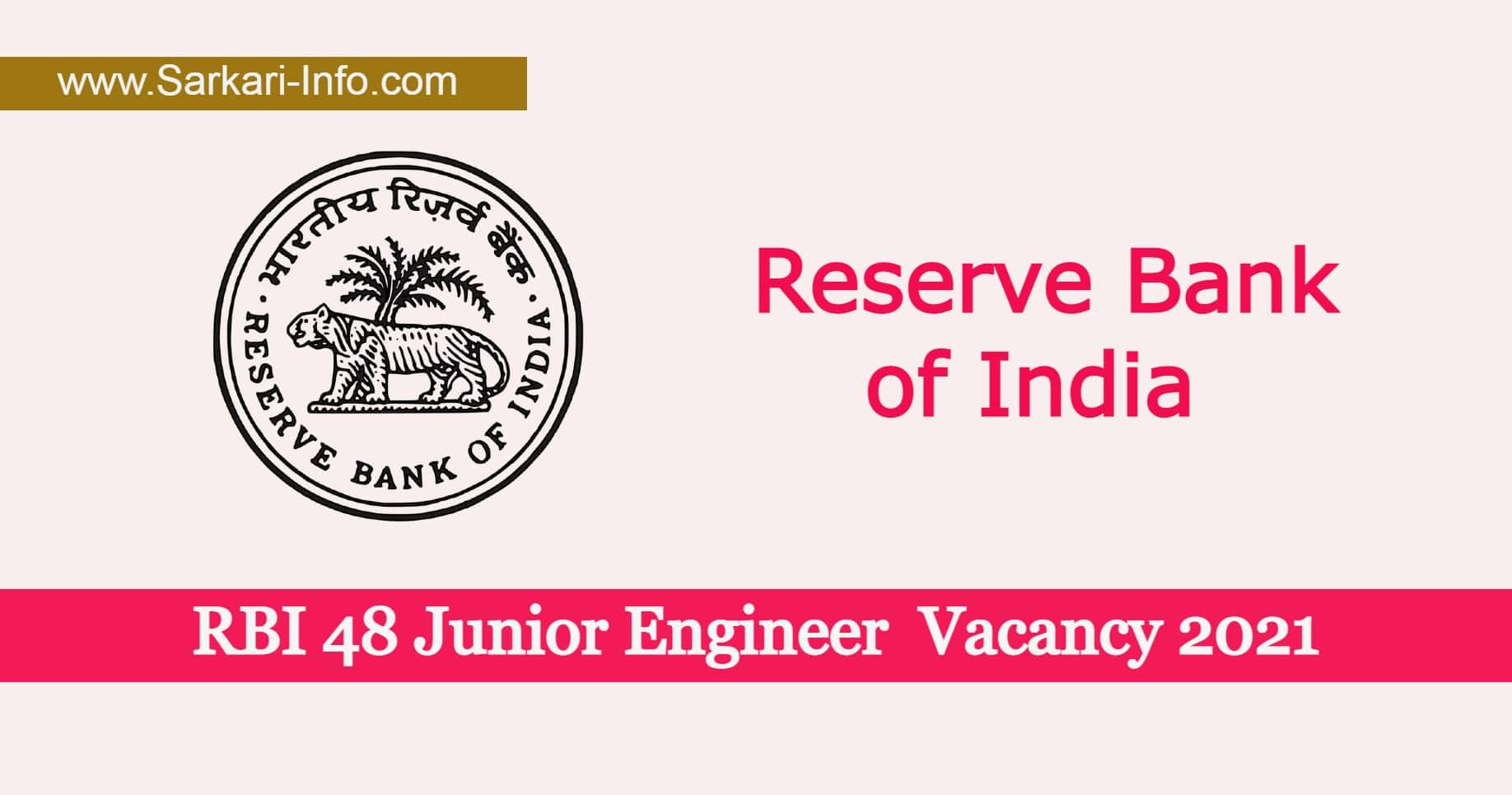 RBI JE Vacancy 2021 Download Admit Card @rbi.org.in - Sarkari Info