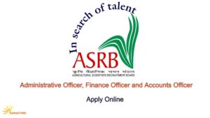 ASRB AO & Finance Officer Recruitment 