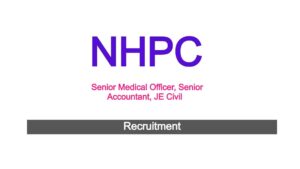 NHPC Limited Recruitment 