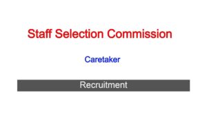 SSC Caretaker Recruitment 