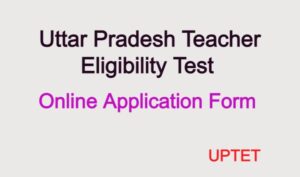 UPTET Online Application Form 