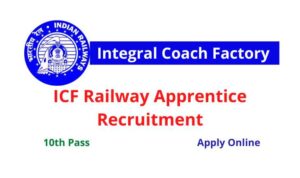 ICF Railway Apprentice Recruitment 
