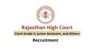 Rajasthan High Court Vacancy