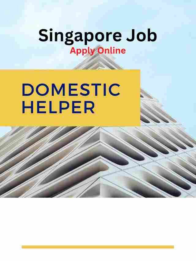Domestic Helper Job in Singapore 2023 Apply Online