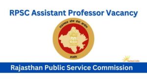 RPSC Assistant Professor Vacancy