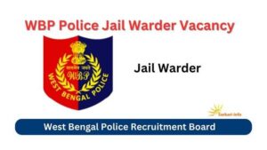 WBP Police Jail Warder Vacancy