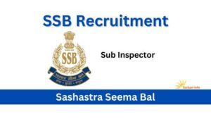 SSB Sub Inspector Vacancy