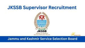 JKSSB Supervisor Vacancy