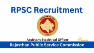 RPSC Assistant Statistical Officer Vacancy
