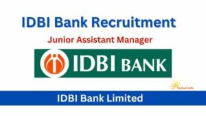 IDBI Bank Junior Assistant Manager Vacancy