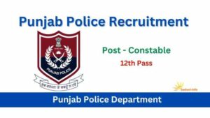 Punjab Police Constable Vacancy