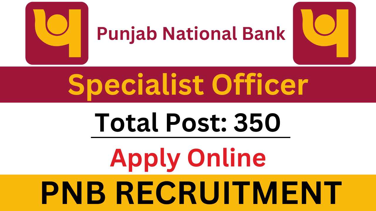 PNB Specialist Officer Bharti