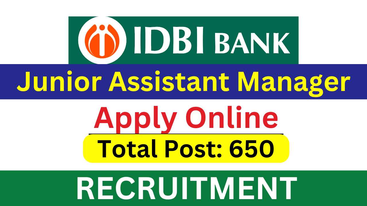 IDBI Bank Junior Assistant Manager Vacancy