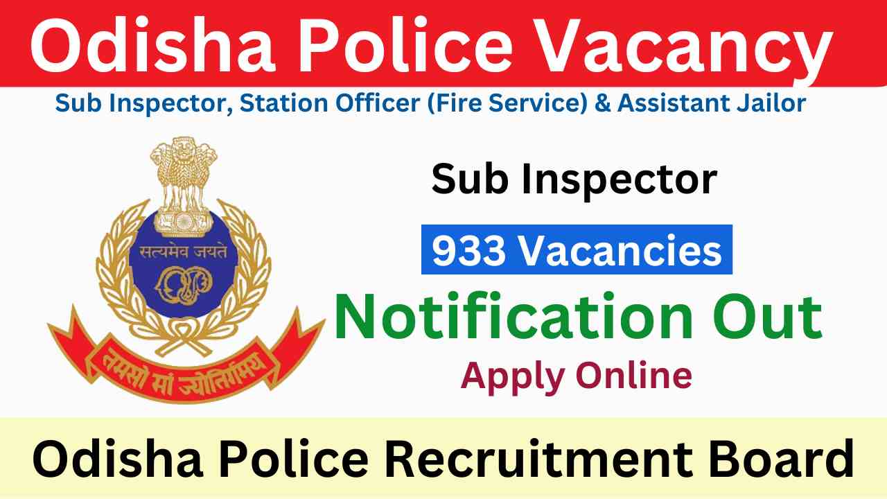 Odisha Police SI Vacancy