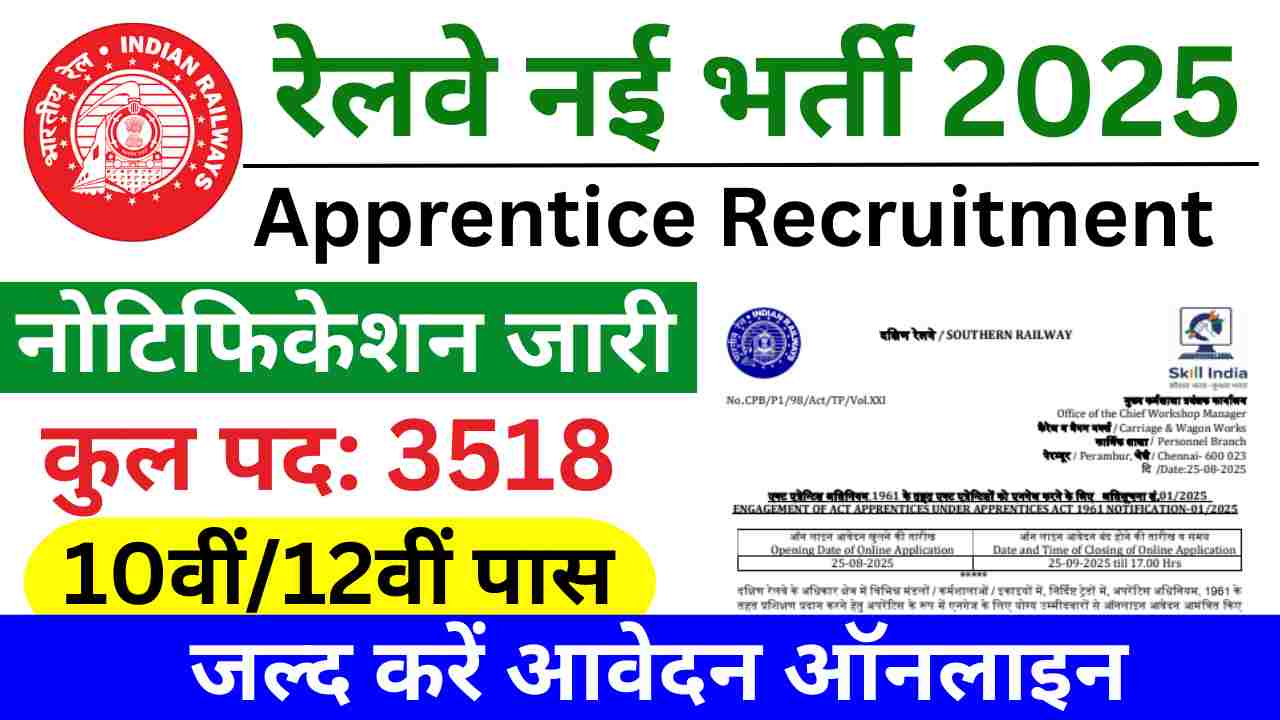 Southern Railway Apprentice Vacancy