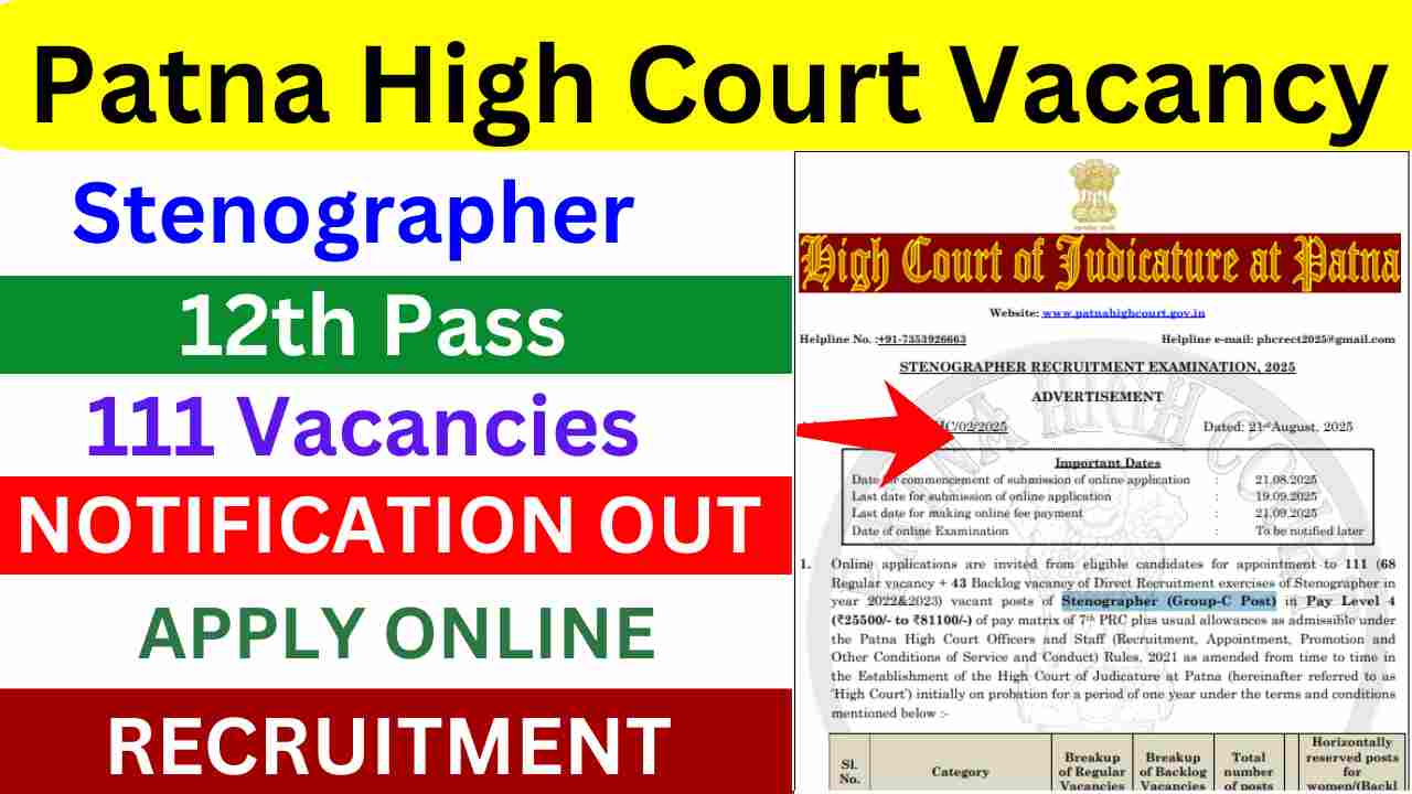 Patna High Court Bharti