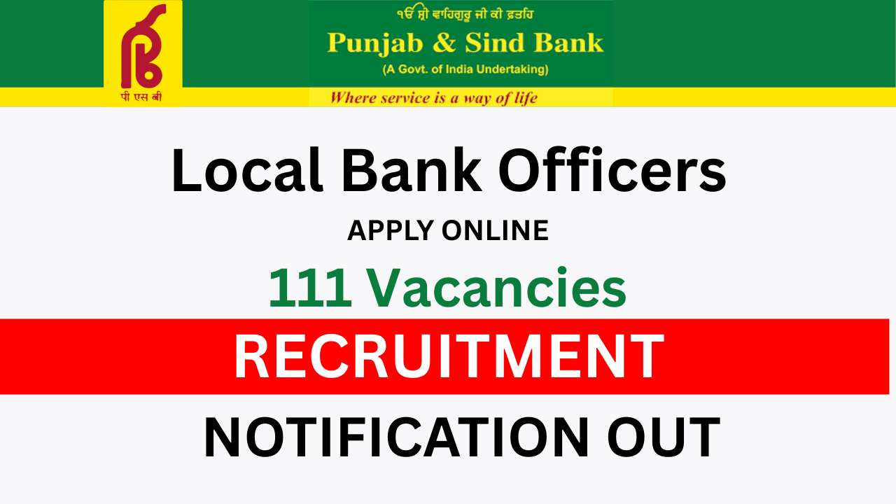 Punjab and Sind Bank LBO Vacancy