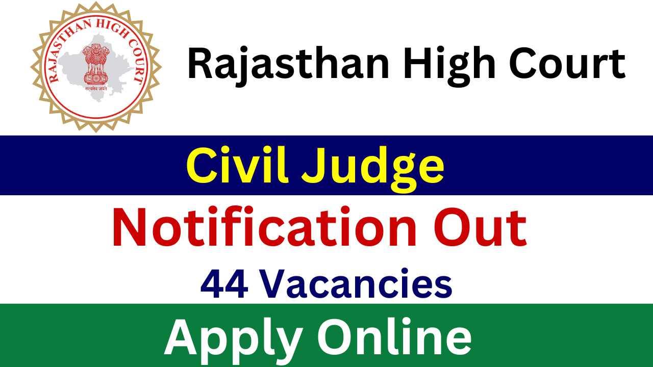 Rajasthan High Court Civil Judge Vacancy