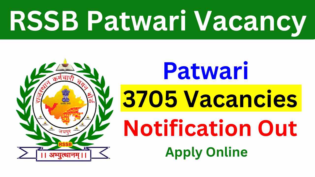 Rajasthan RSMSSB Patwari Recruitment