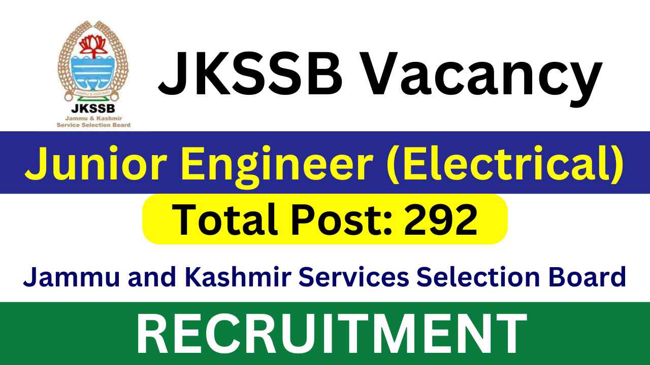 JKSSB Junior Engineer JE Vacancy