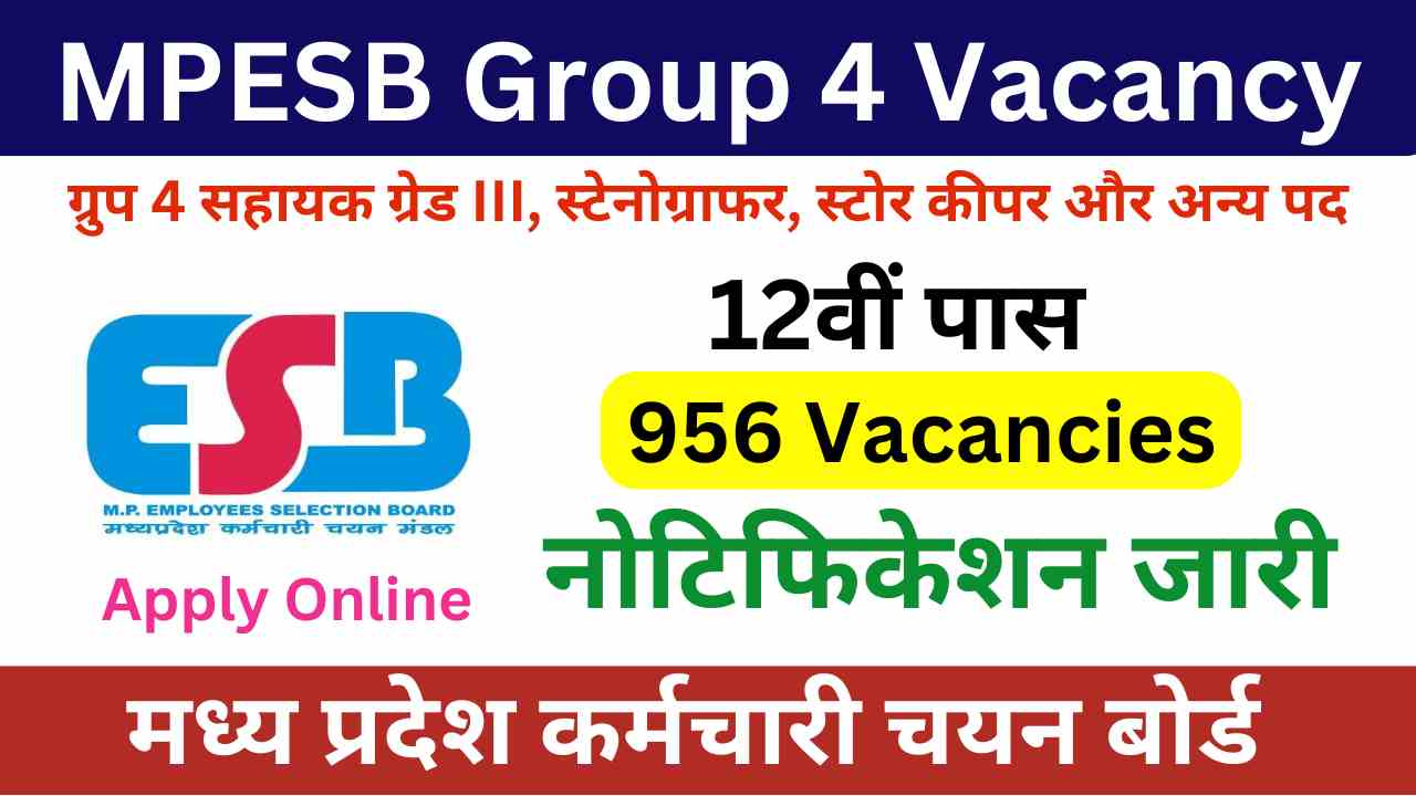 MPESB Group 4 Assistant Grade 3 Vacancy