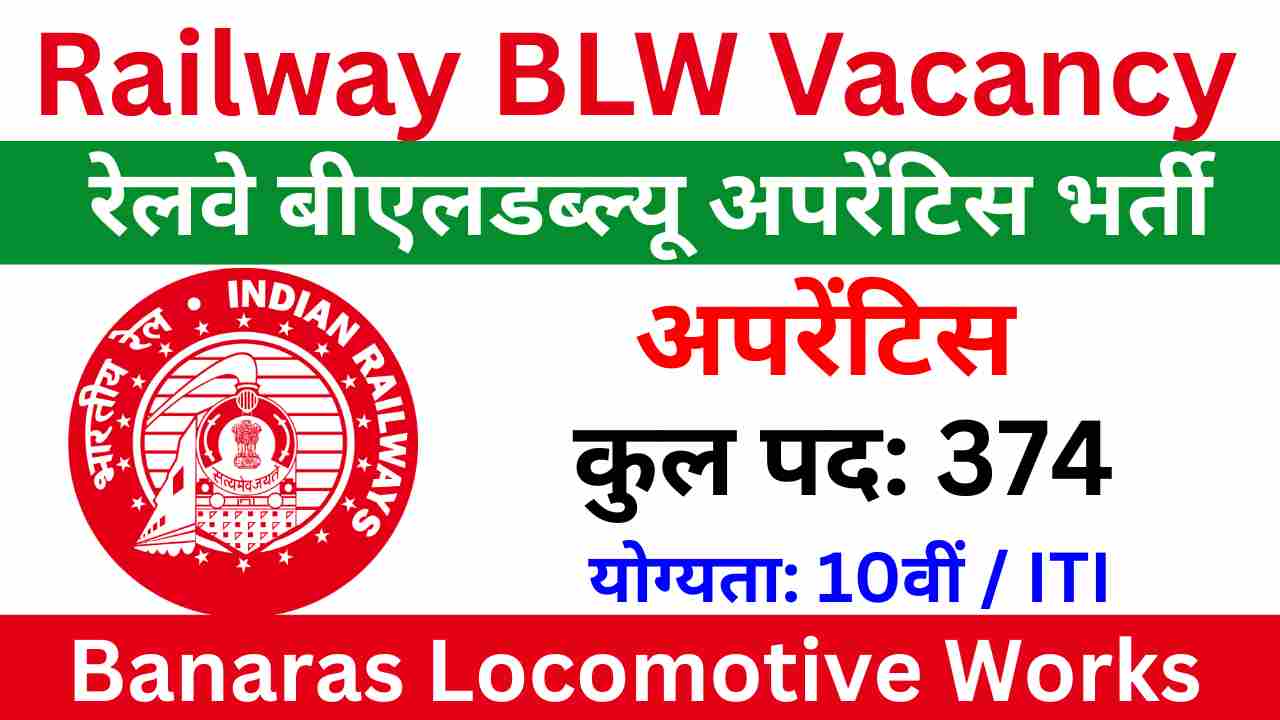 Railway BLW Apprentice Vacancy
