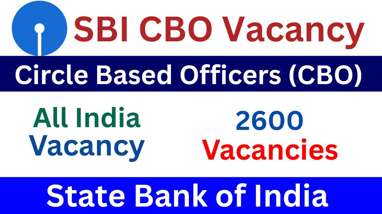 SBI Bank CBO Vacancy