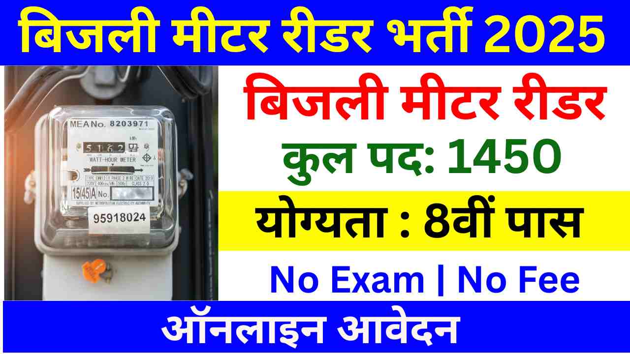 Electricity Meter Reader Vacancy