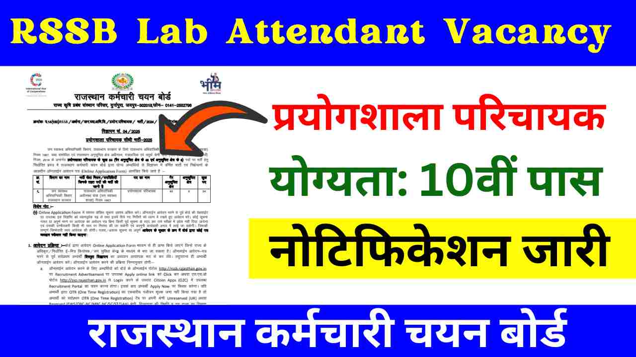 RSSB Lab Attendant Vacancy