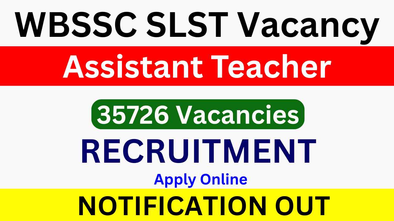 WBSSC SLST Assistant Teacher Vacancy